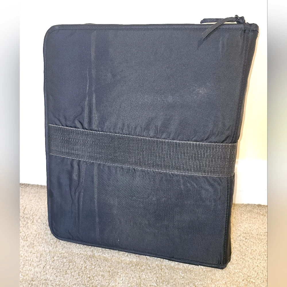 Mead Five Star Trapper Keeper Black 3 Ring Binder Zipper School Student VTG 1991